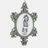Appalachian National Schilderachtig Trail Tin Sneeuwvlok Ornament (Links)