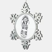 Appalachian National Schilderachtig Trail Tin Sneeuwvlok Ornament (Rechts)