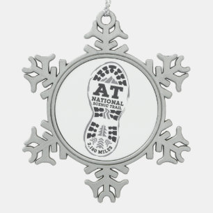 Appalachian National Schilderachtig Trail Tin Sneeuwvlok Ornament
