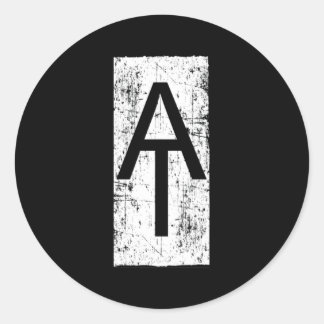 Appalachian Trail bij Trail White Blaze Marker Ronde Sticker