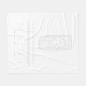 Appalachian Trail Blaze 100 Mile Wilderness Maine Fleece Deken (Voorkant (Horizontaal))