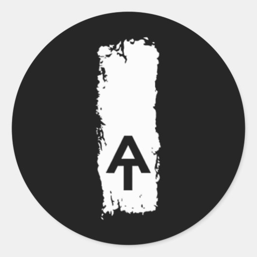 Appalachian Trail Blaze Pocket Patch  Ronde Sticker (Voorkant)