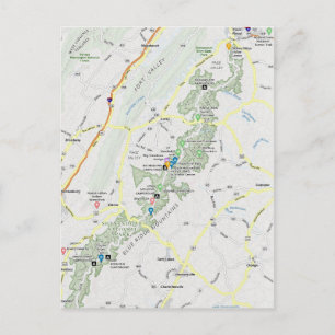 Appalachian Trail - Blue Ridge Mts. Ansichtkaart Briefkaart