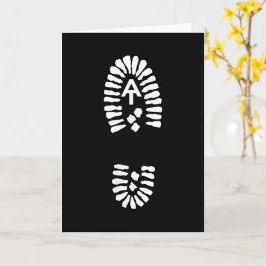 Appalachian Trail Boot Print Kaart (Gele Bloem)
