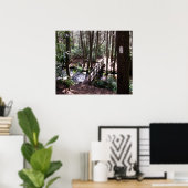 Appalachian Trail bridge bij Laurel Fork Tennessee Poster (Thuiskantoor)