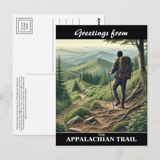 Appalachian Trail Briefkaart (Voorkant / Achterkant)