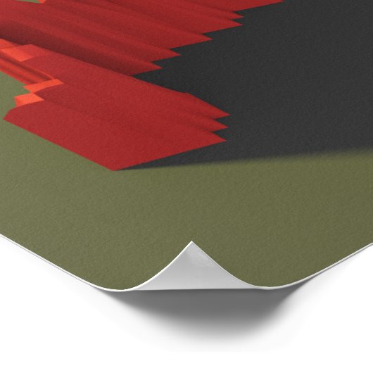 Appalachian trail-elevation map poster (Hoek)