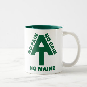 Appalachian Trail Geen Pijn Geen Winst Geen Maine Tweekleurige Koffiemok