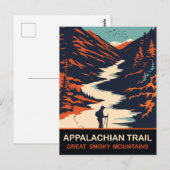 Appalachian Trail, Grote Smoky Mountains, Reizen Briefkaart (Voorkant / Achterkant)