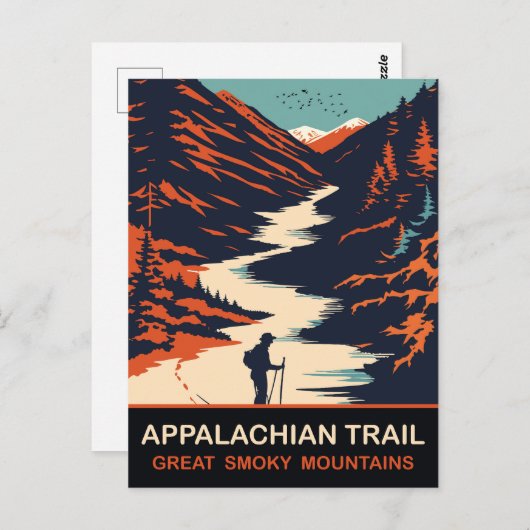 Appalachian Trail, Grote Smoky Mountains, Reizen Briefkaart (Voorkant / Achterkant)