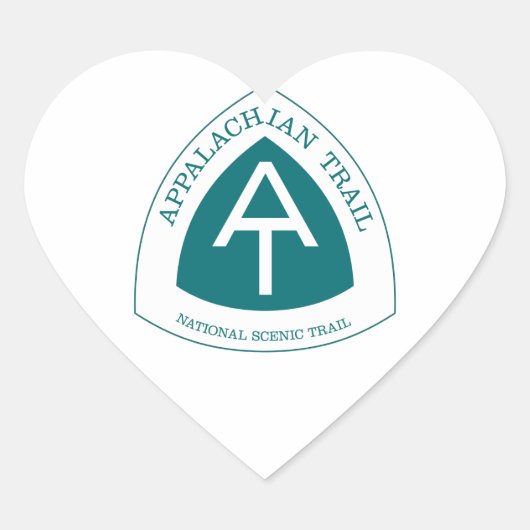 Appalachian Trail Hart Sticker (Voorkant)