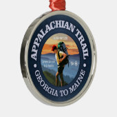 Appalachian Trail (Hiker C) Metalen Ornament (Rechts)