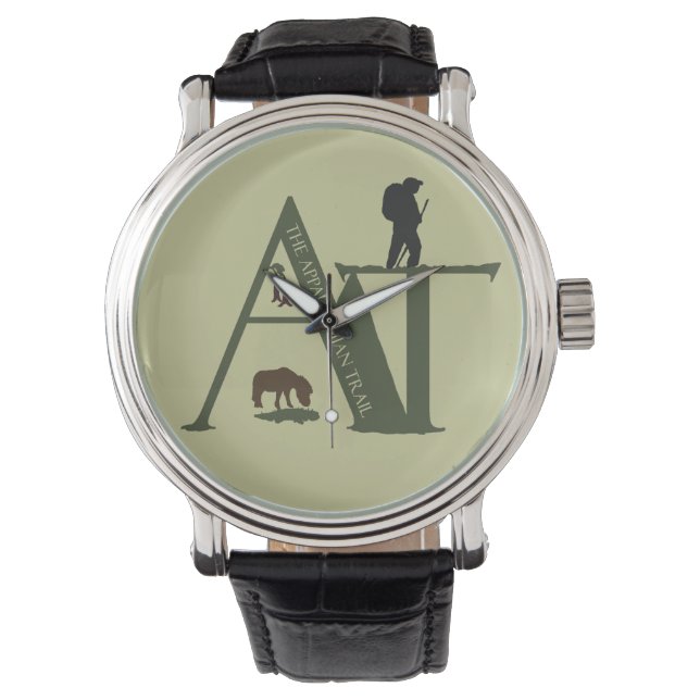 Appalachian Trail Hiker Horloge met Wild Pony (Voorkant)