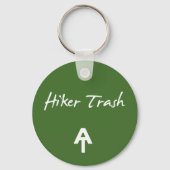 Appalachian Trail Hiker Trash Green Sleutelhanger (Voorkant)