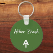 Appalachian Trail Hiker Trash Green Sleutelhanger (Voorkant)