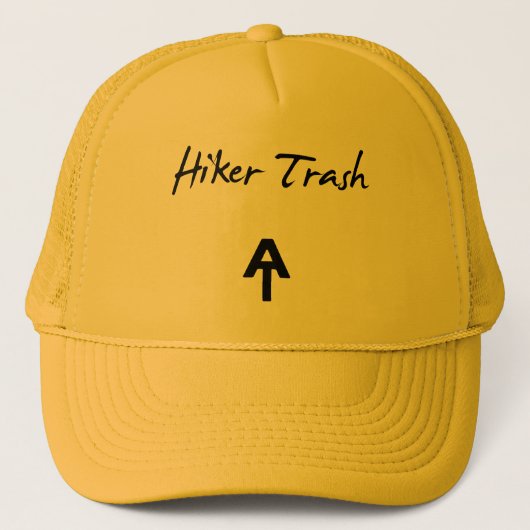 Appalachian Trail Hiker Trash Trucker Hat Trucker Pet (Voorkant)