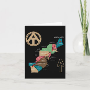 Appalachian Trail Hiking Map Kaart