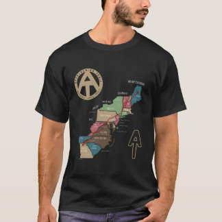 Appalachian Trail Hiking Map T-shirt