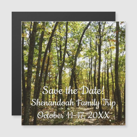 Appalachian Trail in oktober in Shenandoah (Voorkant / Achterkant)