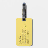 Appalachian Trail in oktober in Shenandoah Bagagelabel (Achterkant verticaal)