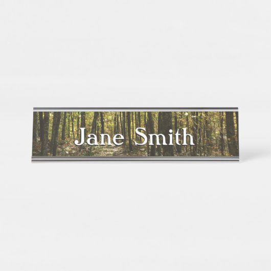 Appalachian Trail in oktober in Shenandoah Bureau Naambordje (Voorkant)