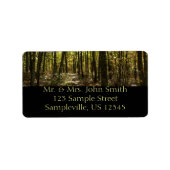 Appalachian Trail in oktober in Shenandoah Etiket (Voorkant)