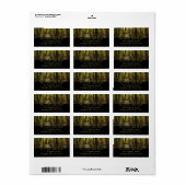 Appalachian Trail in oktober in Shenandoah Etiket (Full Sheet)