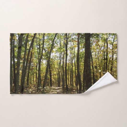 Appalachian Trail in oktober in Shenandoah Handdoek (Handdoek)