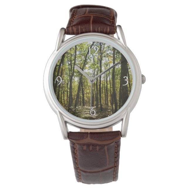 Appalachian Trail in oktober in Shenandoah Horloge (Voorkant)