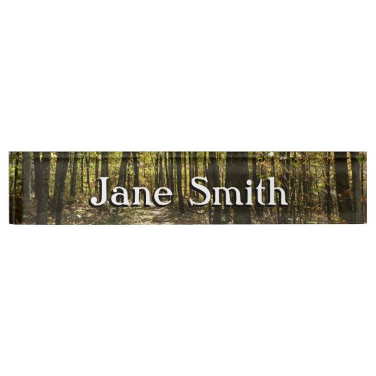 Appalachian Trail in oktober in Shenandoah Naambordje (Voorkant)