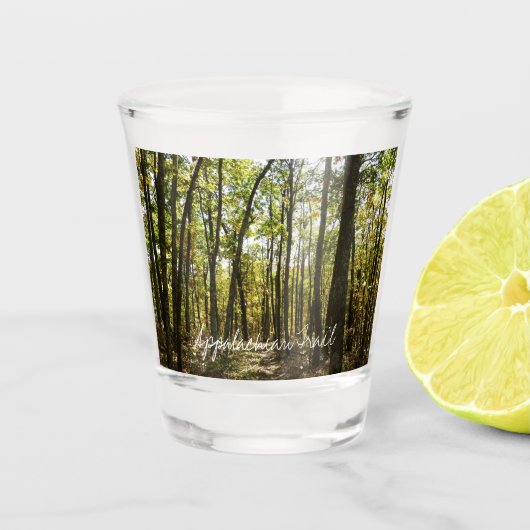 Appalachian Trail in oktober in Shenandoah Shot Glas (Voorkant)
