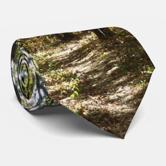 Appalachian Trail in oktober in Shenandoah Stropdas (Opgerold)