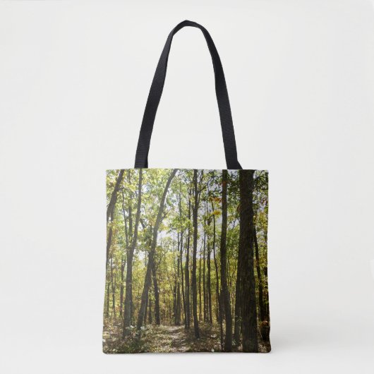Appalachian Trail in oktober in Shenandoah Tote Bag (Voorkant)