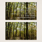 Appalachian Trail in oktober in Shenandoah Visitekaartje (Voorkant /achterkant)