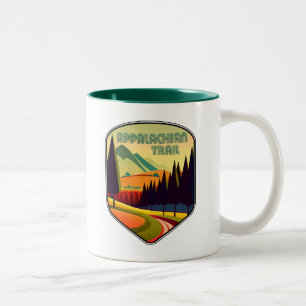Appalachian trail kleuren tweekleurige koffiemok