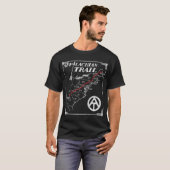 Appalachian Trail Map Staten T-shirt (Voorkant volledig)