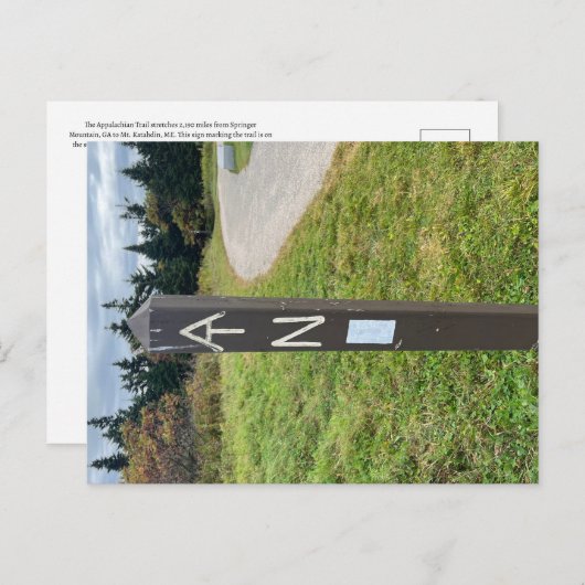 Appalachian Trail Mt. Greylock Briefkaart (Voorkant / Achterkant)