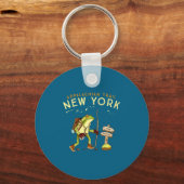 Appalachian Trail New York Hiking Frog _1 Sleutelhanger (Voorkant)