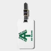 Appalachian Trail No Pain No Gain No Maine Bagagelabel (Voorkant verticaal)
