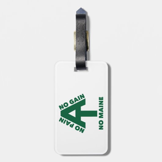 Appalachian Trail No Pain No Gain No Maine Bagagelabel (Achterkant verticaal)