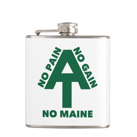 Appalachian Trail No Pain No Gain No Maine Heupfles (Voorkant)