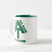 Appalachian Trail No Pain No Gain No Maine Tweekleurige Koffiemok (Voorkant links)