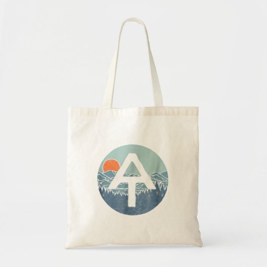 Appalachian Trail Outdoor Scene Hiking Shirt Tote Bag (Voorkant)
