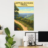 Appalachian Trail Overlook Poster (Thuiskantoor)