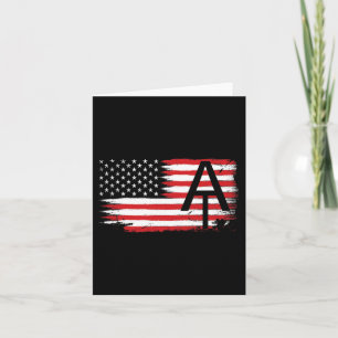 Appalachian Trail Patriottische Amerikaanse vlag W Kaart