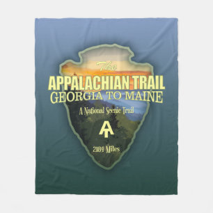Appalachian Trail (pijlpunt) Fleece Deken