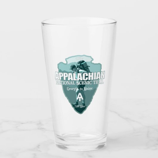 Appalachian Trail (pijlpunt T) Glas (Voorkant)