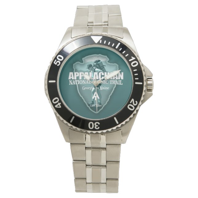 Appalachian Trail (pijlpunt T) Horloge (Voorkant)