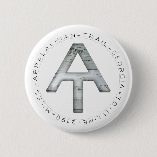 Appalachian Trail Pin Ronde Button 5,7 Cm (Voorkant)