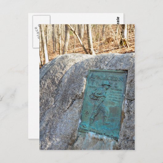 Appalachian Trail Plaque Unicoi Gap GA-Mok Briefkaart (Voorkant / Achterkant)